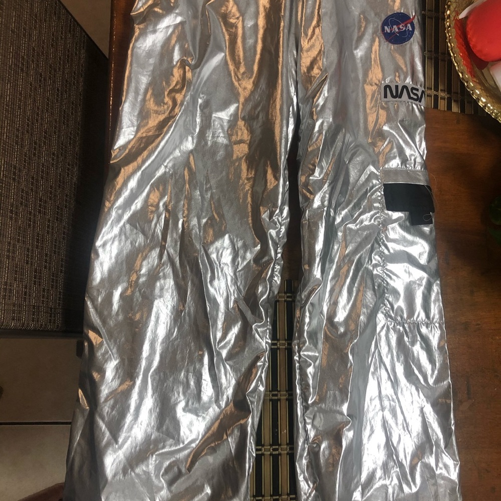 Silver space pants
